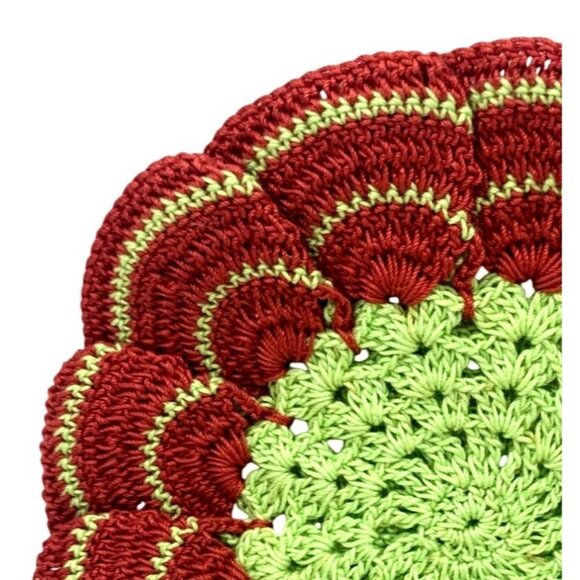 3D Vntg Crocheted Doily Trivet Coaster Hotpad Potholder Home Table Decor - Picture 3 of 10